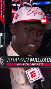 Khaman Maluach’s Emotional NBA Draft Moment Captures the Spirit of the Game……..