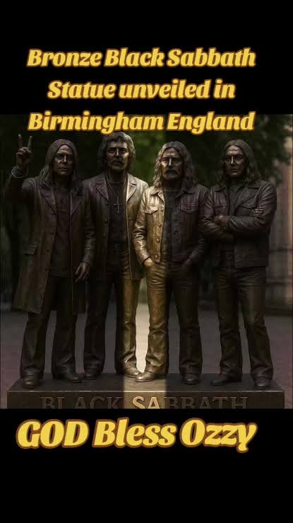 LEGACY SOLIDIFIED: Bronze Statue of Black Sabbath Unveiled in Birmingham